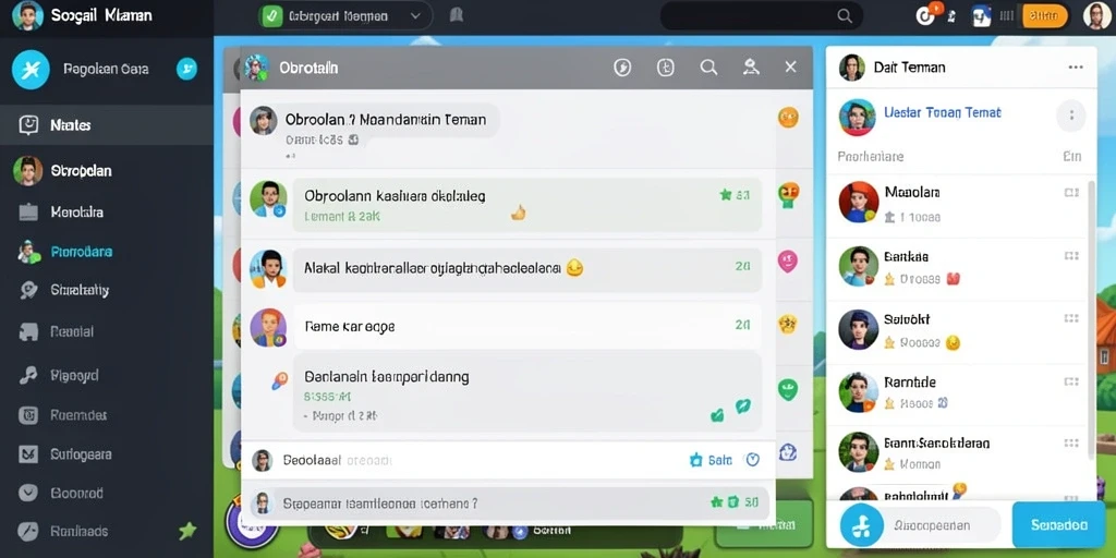 Komunitas aktif yang mendukung pemain baru.